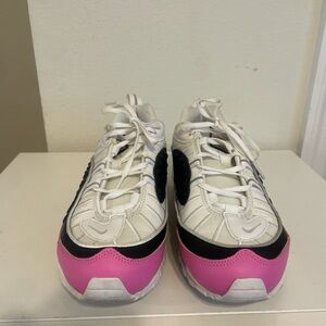 Nike Women's White, Pink, and Black Sneakers